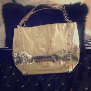 Gold Michael Kors bag